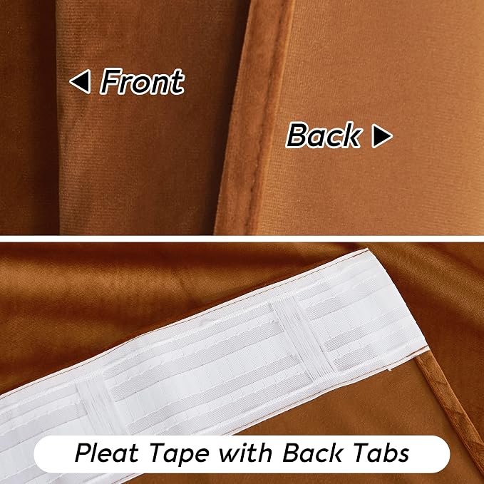 RYB HOME Velvet Blackout Curtains - Image 4