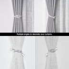 NICEEC 2 Pack Mini Magnetic Curtain Tiebacks Nordic Simple Style Drape Tie - Image 6