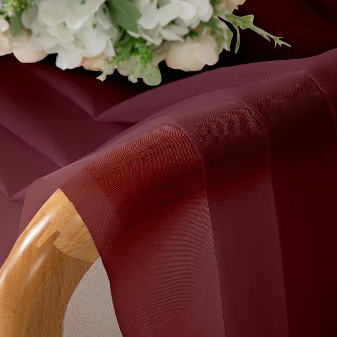 OWENIE Sheer Curtains, Sheer Curtains 78 inch Length 2 Panels Set, Rod Pocket - Image 5