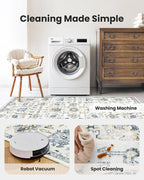 AMADA HOMEFURNISHING 9x12 Washable Area Rug, Low-Profile Large Area Rug - Image 5