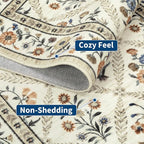 Washable Kitchen Runner 2x6 Non-Slip Floral Carpet Runner - Image 5