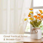 NICETOWN Linen Sheer Curtains and Drapes - Image 6