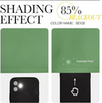 NICETOWN Forest Green Kitchen Blackout Short Curtain Panels - Image 4