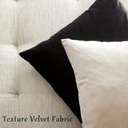GIGIZAZA 24x24 Beige Pillow Covers: Pack of 2 Champagne Vintage Throw Pillows - Image 4