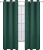 LEMOMO Dark Green Thermal Blackout Curtains/42 x 95 Inch/Set of 2 Panels Room - Image 2