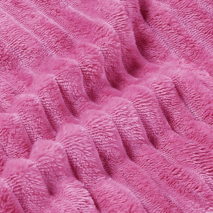 BEDELITE Fleece Blanket King Size – 3D Ribbed Jacquard Soft and Warm Decorative - Image 3
