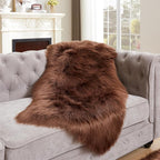 EasyJoy Ultra Soft Fluffy Shaggy Area Rug Faux Fur Rug Chair Cover Seat Pad - Image 4