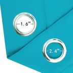 LEMOMO Teal Blackout Curtains/52 x 45 Inch Length Kids Curtains/Set of 2 Panels - Image 5
