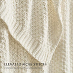 EVERGRACEHOME Chunky Chenille Knit Throw Blanket - Image 3