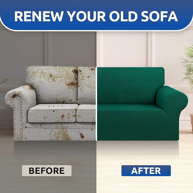 KEKUOU Stretch Oversized Sofa Slipcover 1 Piece Couch Sofa Cover Furniture - Image 4