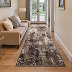 2x6 Brown Rug Runners for Hallways Kitchen Runner Rug Non Slip Washable Coffee - Image 2