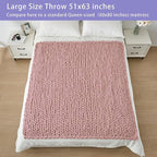 Bigacogo Chunky Knit Throw Blanket - Image 5