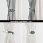 NICEEC 4 Pack Mini Magnetic Curtain Tiebacks Nordic Simple Style Drape Tie - Image 5