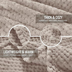Exclusivo Mezcla Fleece Bed Blanket Twin Size, Super Soft and Warm Blankets - Image 7