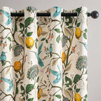 Topfinel Kitchen Curtains 45 Inch Length Beige Vintage Blackout Curtains - Image 3