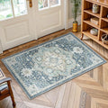 AMADA HOMEFURNISHING 2x4 Washable Area Rug, Low-Profile Entryway Rug by AMADAHOMEFURNISHING