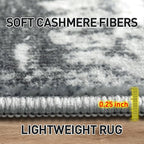 2'6''x8' Runner Rugs Washable Rug: Modern Abstract Hallway Runner Rug Indoor - Image 6