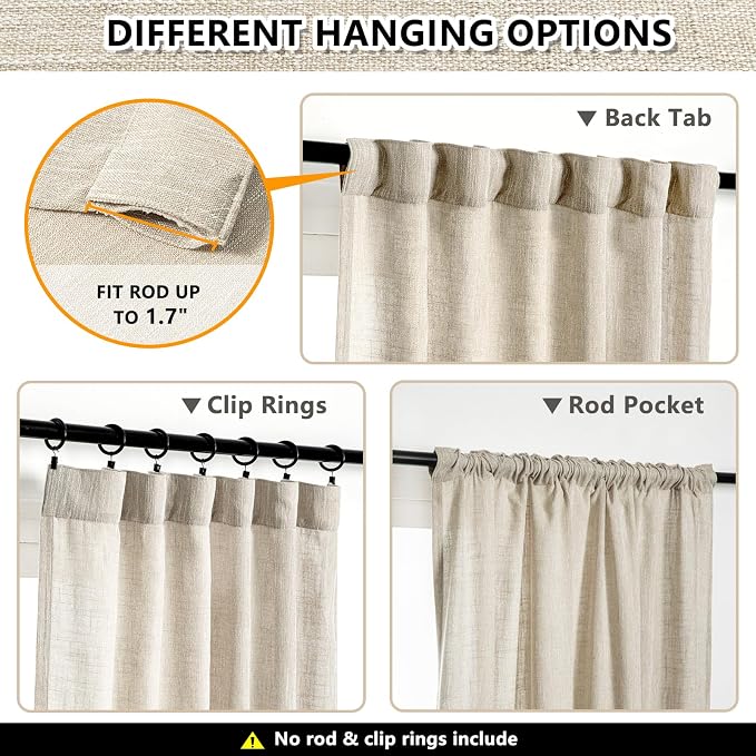 MYSKY HOME Living Room Curtains - Image 3