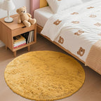 OLANLY Mustard Yellow Round Rugs - Image 3
