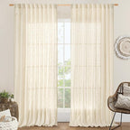 LAMIT Extra Wide Linen Curtains by LAMIT
