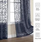 OWENIE Furman Sheer Curtains 84 inches Long - Image 3