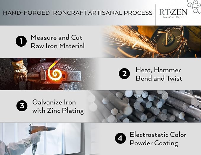 RTZEN Decorative Metal Curtain Tiebacks - Image 4