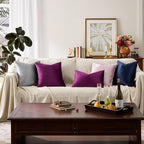 GIGIZAZA Purple Decorative Velvet Decorative 18x18 Throw Pillow Covers - Image 4