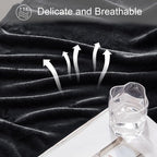 Exclusivo Mezcla Fleece Black Throw Blanket - Image 6