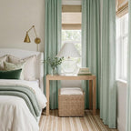 RYB HOME Sage Green 100% Blackout Curtains 96 inches Long, Thermal Insulated - Image 2
