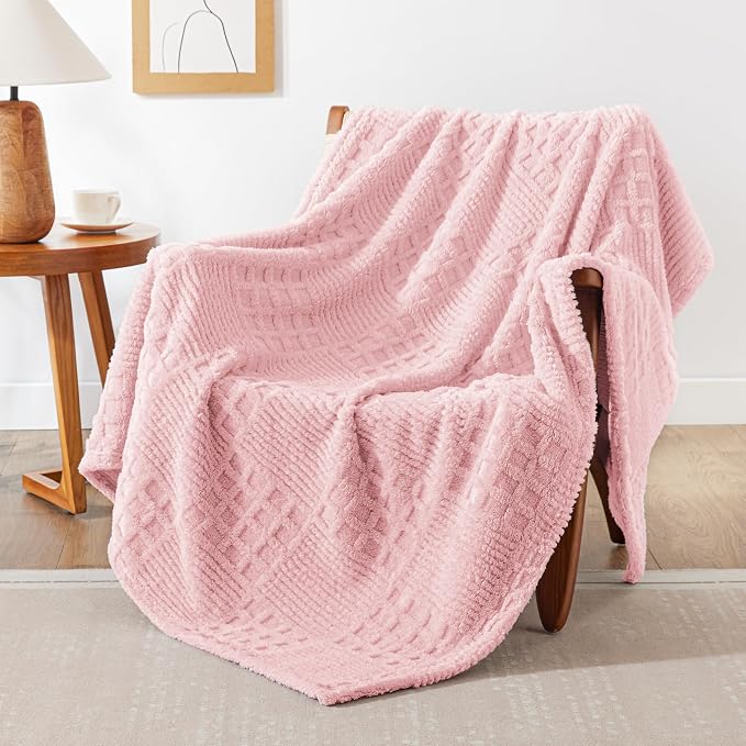 EXQ Home Fleece Throw Blanket for Couch or Bed by EXQHomeTexitleCoLtd