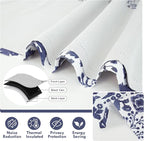 DriftAway Julia Lined Valance Double Layer Thermal Insulated Room Darkening - Image 5