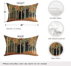 Rustic William Morris Inspired Autumn Forest Decor Pillow Covers 18x18 - Image 2