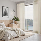 Nanspring Vanilla Linen Curtains 84 Inches Long - Image 7