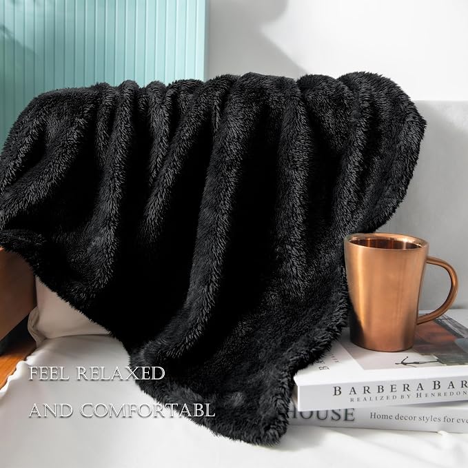 Exclusivo Mezcla Plush Fuzzy Fleece Bed Blanket King Size, Super Soft, Fluffy - Image 6