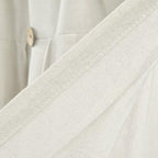 Lush Decor Linen Button Farmhouse Valance Curtians 84"W x 18"L Off White - Image 5