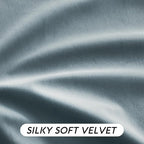 RYB HOME Stone Blue Velvet Curtains 84 inches - Image 5