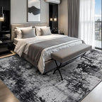 Rugflix 8x10 Area Rugs for Living Room, Big Washable Dark Carpet Non-Slip for - Image 2
