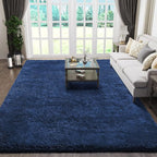 Ophanie 6x9 Blue Rugs for Living Room, Large Fluffy Shag Fuzzy Plush Soft Area - Image 5