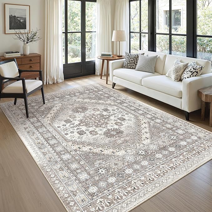 zesthome 7x9 Area Rug, Super Soft Washable Rugs - Image 4