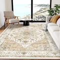 AMADA HOMEFURNISHING 5x7 Area Rugs, Washable Living Room Rug Low-Profile by AMADAHOMEFURNISHING