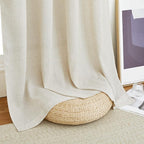 NICETOWN Natural Linen Kitchen Curtains 36 inch Length, Decorative Thick Flax - Image 6