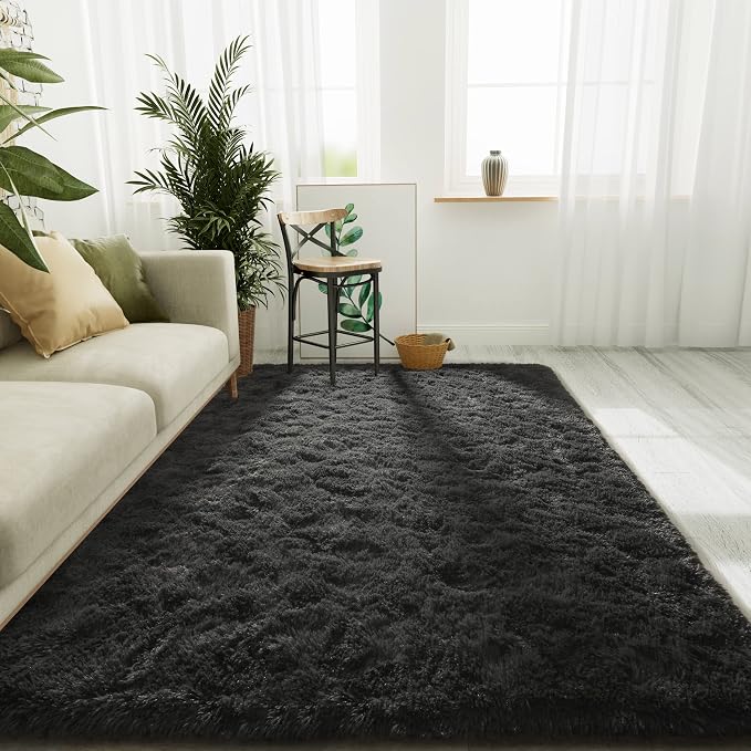 LOCHAS Ultra Soft Indoor Modern Area Rugs Fluffy Living Room Carpets - Image 2