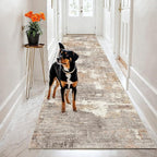 2x8 Washable Kitchen Runner Rug: Modern Abstract Runners - Image 2