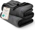 Bedsure GentleSoft Fleece Bed Blankets Large Size Charcoal by BEDSURE