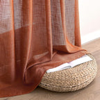 MIULEE Rust Curtains 84 Inch Length 2 Panels - Image 6