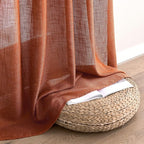 MIULEE Rust Curtains 90 Inch Length 2 Panels - Image 6