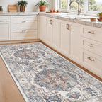 Washable 3x7 Hallway Runner Rug: Vintage 7ft Water-Resistant Soft Runner Rug - Image 4