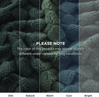 Bedsure GentleSoft Dark Green Spring Throw Blanket - Image 7
