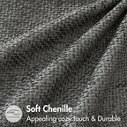 MIULEE Pack of 2 Couch Throw Pillow Covers 16x16 Inch Dark Gray Modern Boho - Image 6