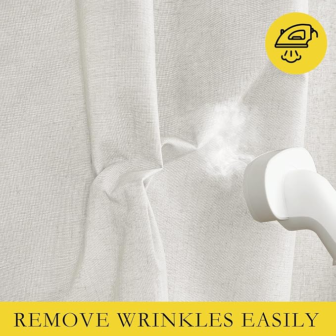 NICETOWN Linen Blackout Curtains - Image 7